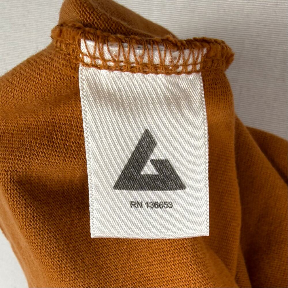 American Giant Everest Ultra Heavyweight Cotton Tee Shirt XL Orange - Picture 7 of 11